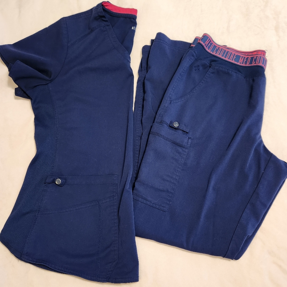 Med Couture women's size medium scrubs set